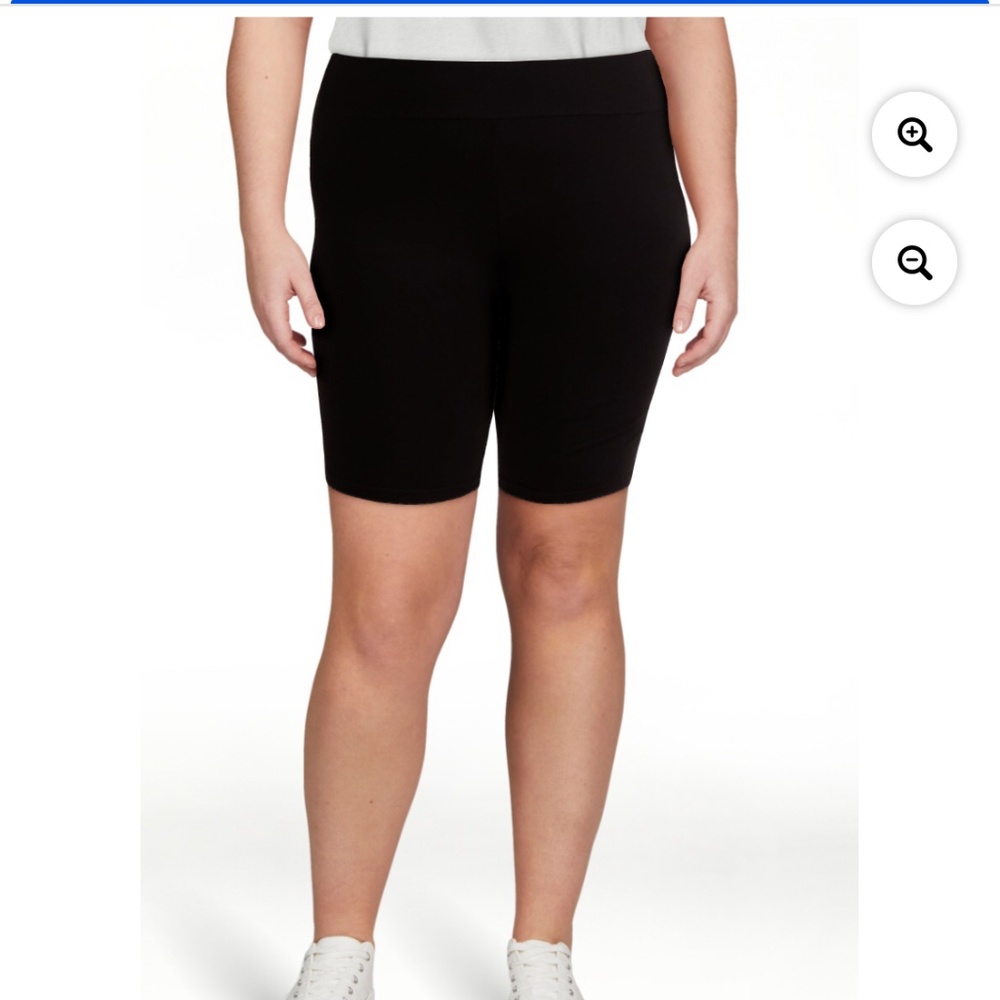 Terra and Sky Women’s Black High Rise Bike Shorts Size 2X NWT - Picture 6 of 7